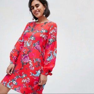 Hi by Henry Holland Red Floral Print Sheath Dress